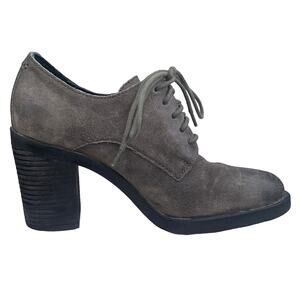 Born Women’s Jolene Grey Suede Distressed Oxford Heels Size US 8.5